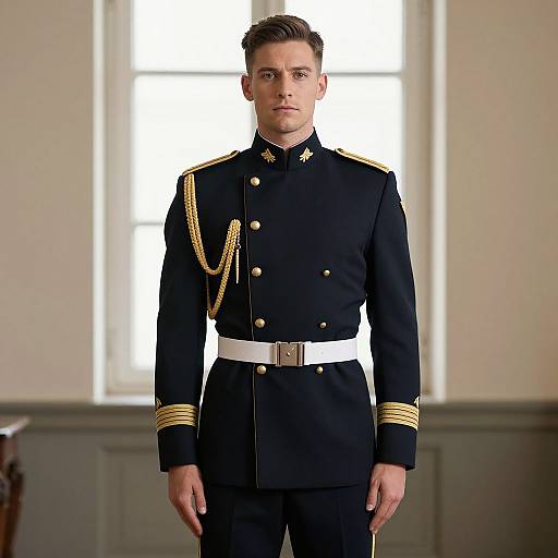 Male First Class Uniform Portrait