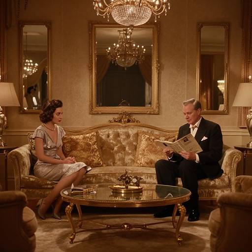 1930s Hollywood Glamorous Living Room