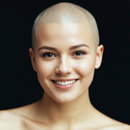 Realistic Female Buzz Cut Portrait