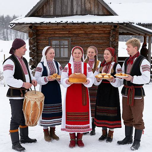 Traditional Slavic Maslenitsa Celebration