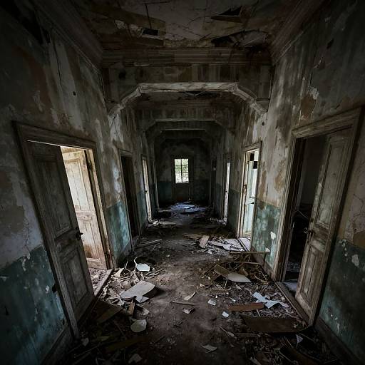 Enigmatic Labyrinth of Decayed Doorways