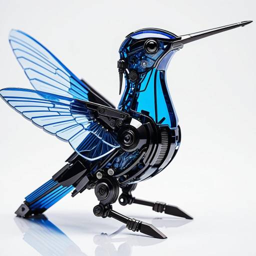 Mechanoid Hummingbird Sculpture