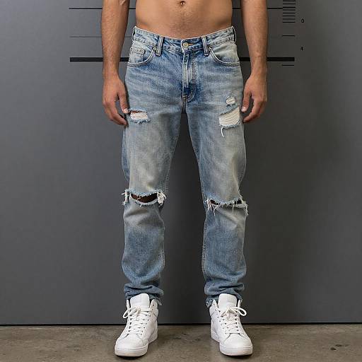 Mugshot of Slender Calve Man