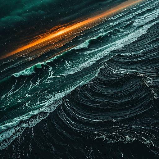 Epic Storm-Tossed Ocean from Space