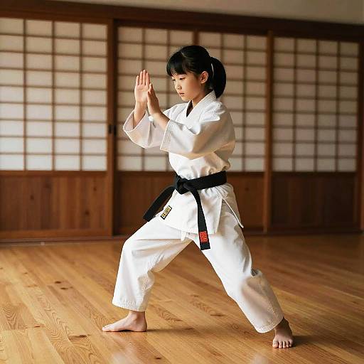 Martial Arts Training in Traditional Dojo
