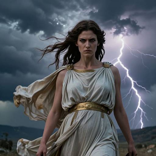 Hera Amid Stormy Wrath