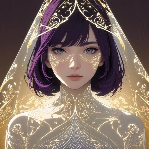 Intricate Anime Portrait of a Reserved Girl