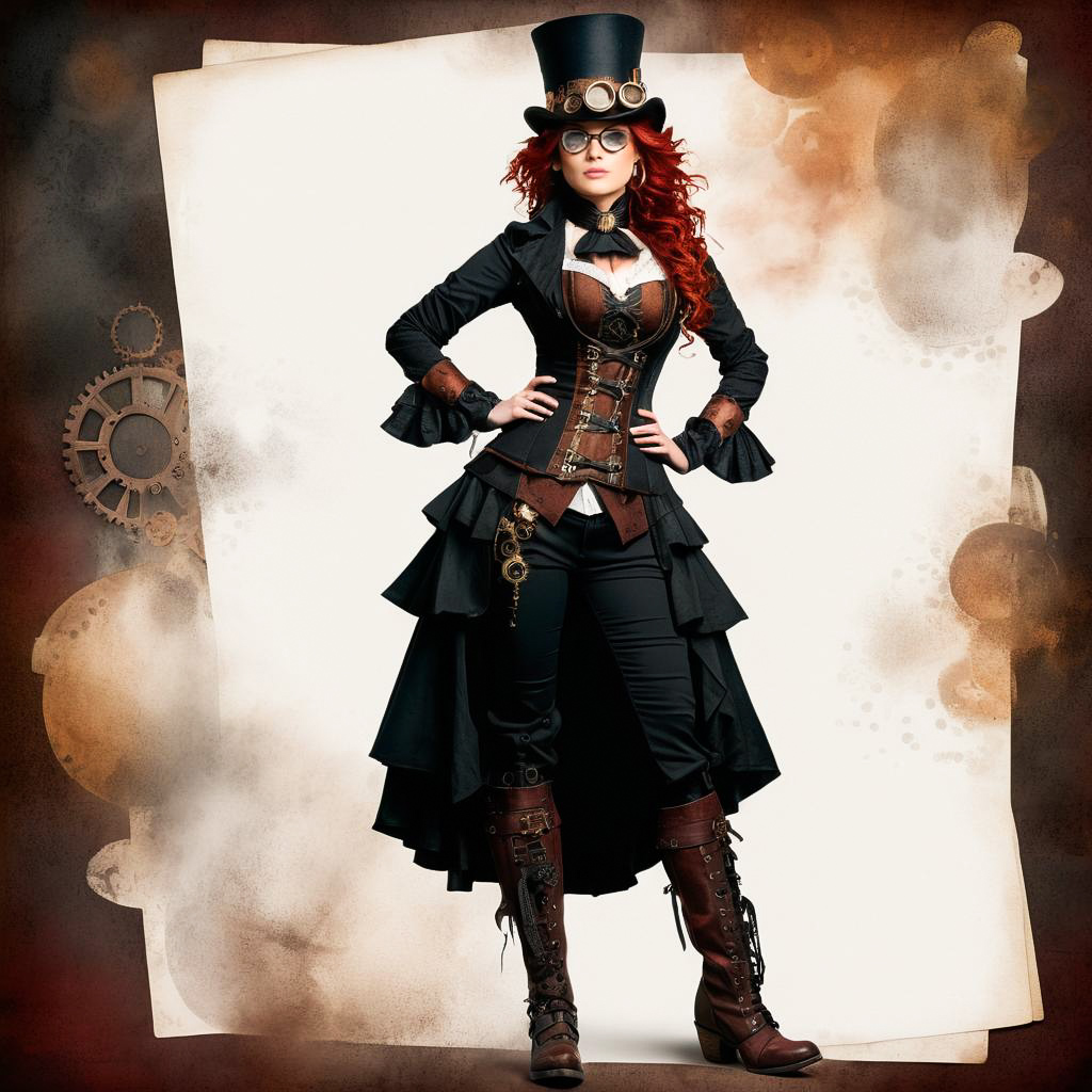 Steampunk Inventor With Brooding Style