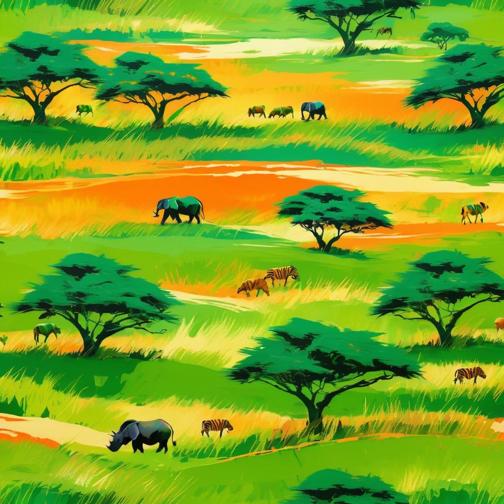 Transforming Land with African Wildlife Art