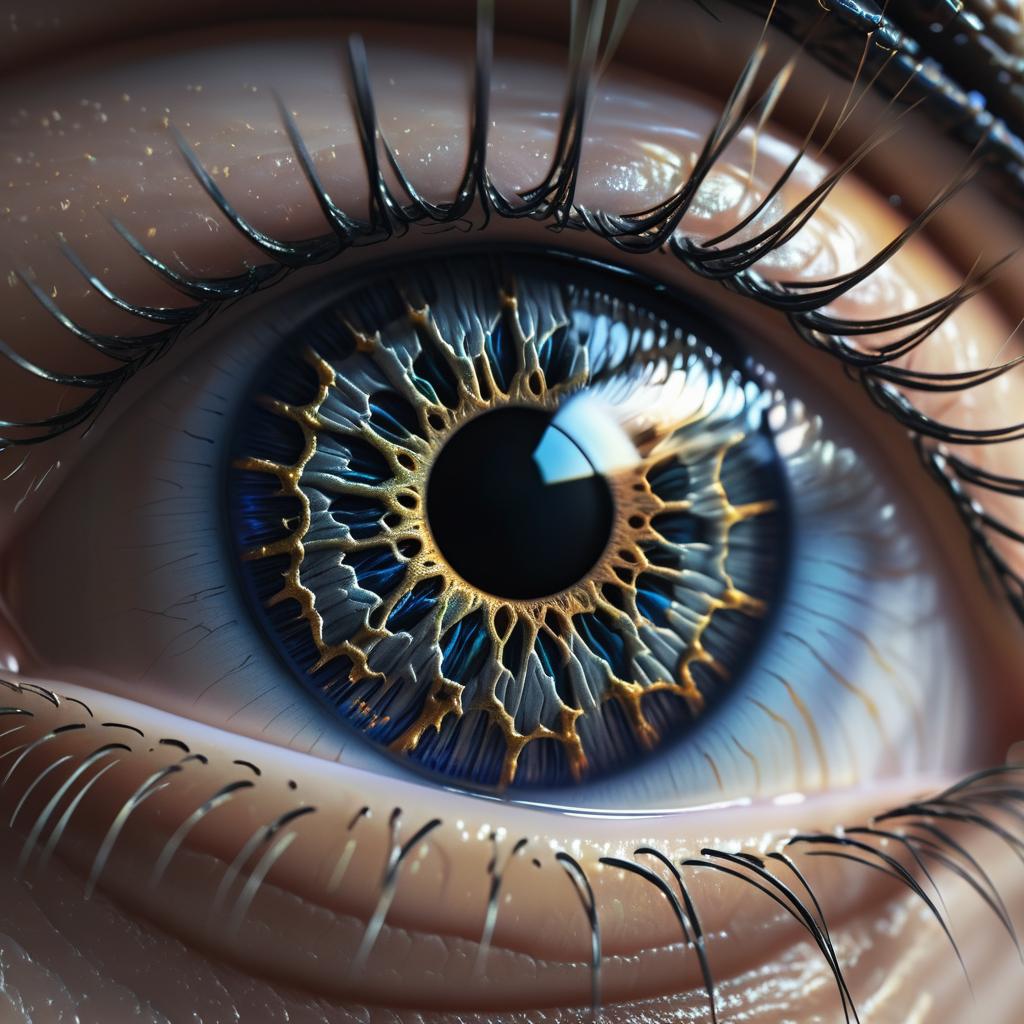 Ultra-Realistic Human Eye Macro Photography