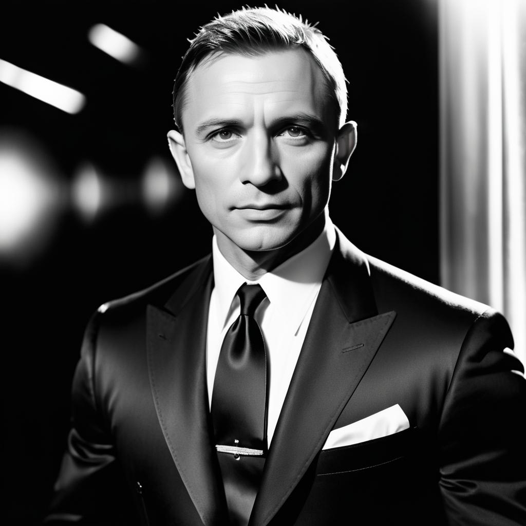 Cinematic Portrait of Daniel Craig as Bond