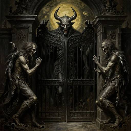 Victorian Gothic Gates of Hell