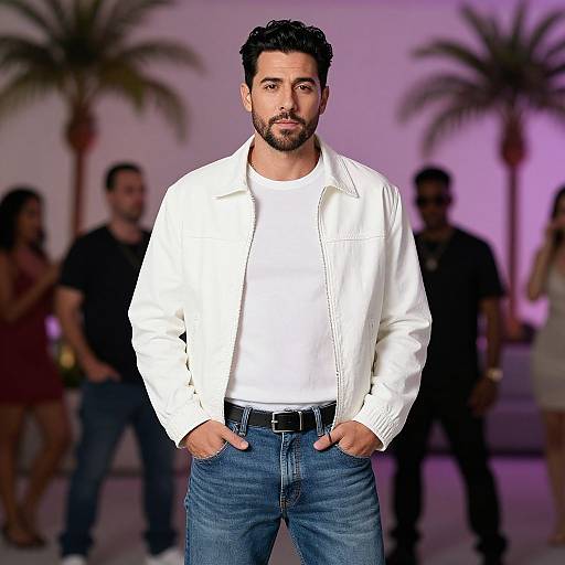 Miami Vice Style Male Portrait