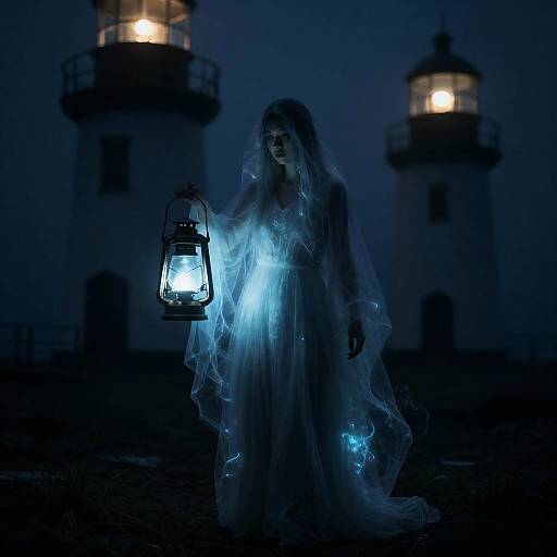 Bioluminescent Wraith in Lighthouse