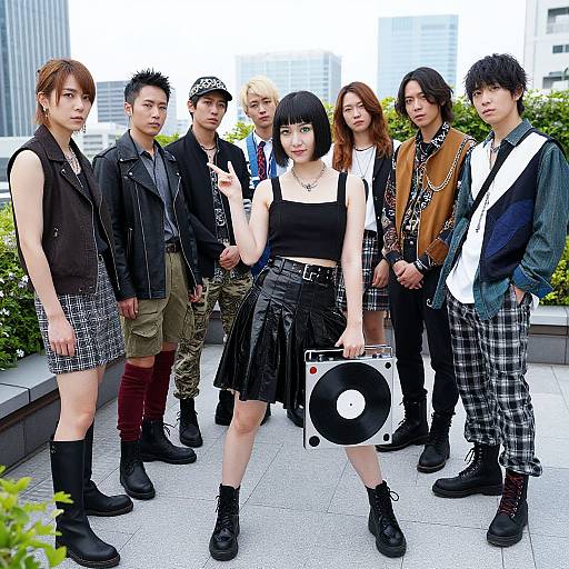 Tokyo Rooftop Vinyl Fashion Scene