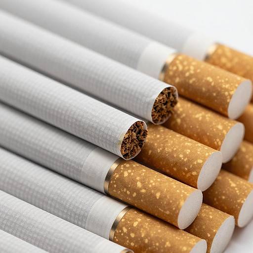 Close-Up Shot of Cigarettes with Filters