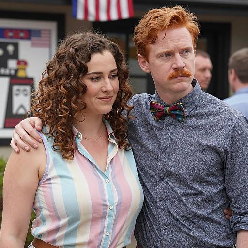 Charming Outdoor Photo of Two People