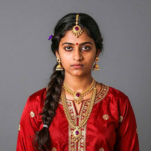 Photorealistic Portrait of Young Indian Woman