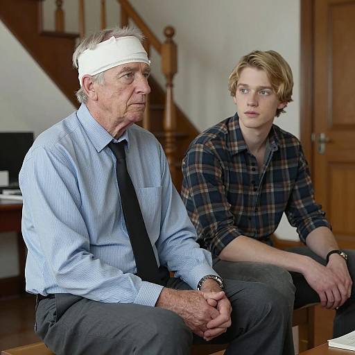 Indoor Portrait of Two Men