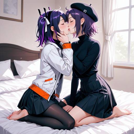 Cowboy Shot of Rei Adachi's Intimate Moment