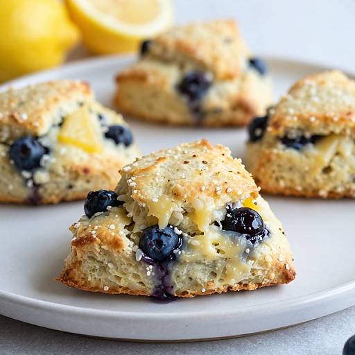 Lemon Blueberry Gruyere Pepper Scones