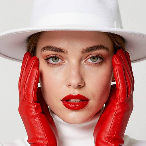 Elegant Portrait of a Fair-Skinned Woman