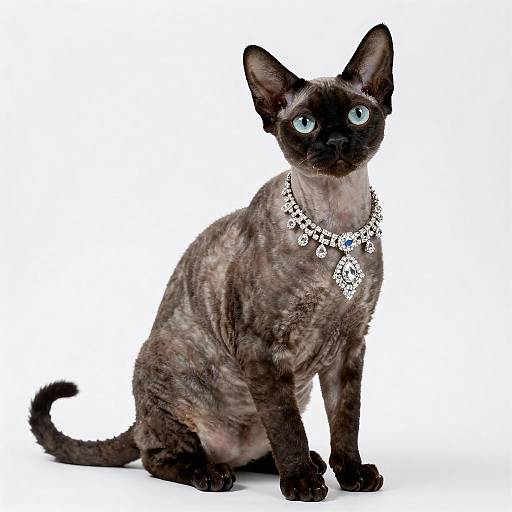 Luxurious Portrait of a Manx Cat