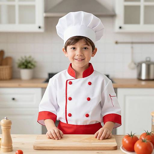 Boy in Chef Costume