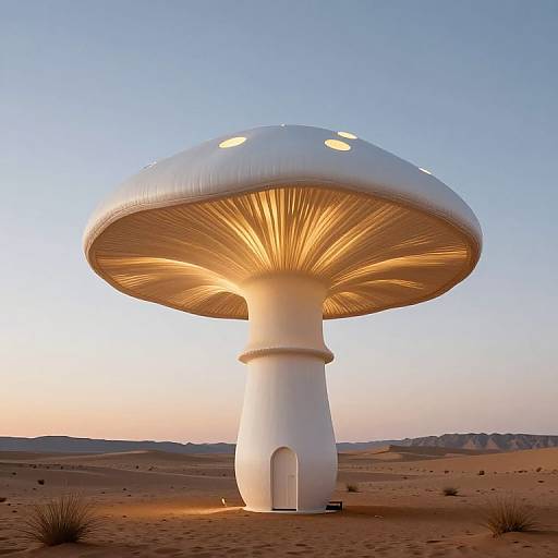 Mushroom Holiday Home in Desert