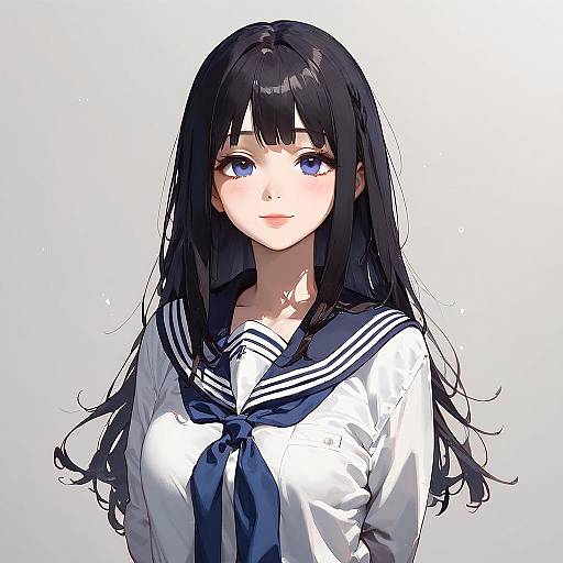 Chitanda in Kamiyama School Uniform