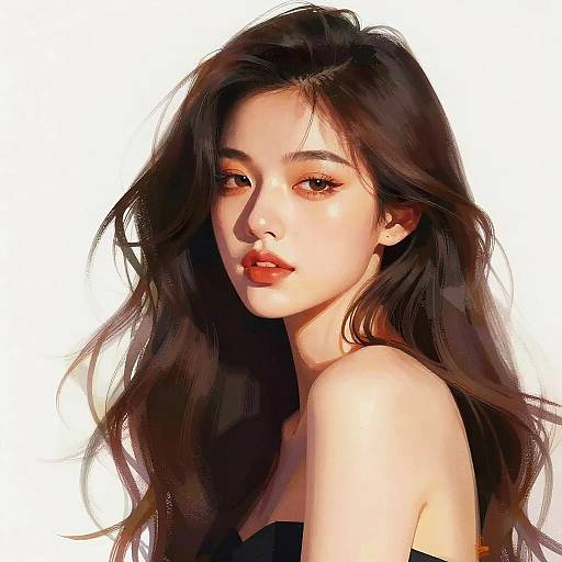 Elegant Self-Portrait of a Woman