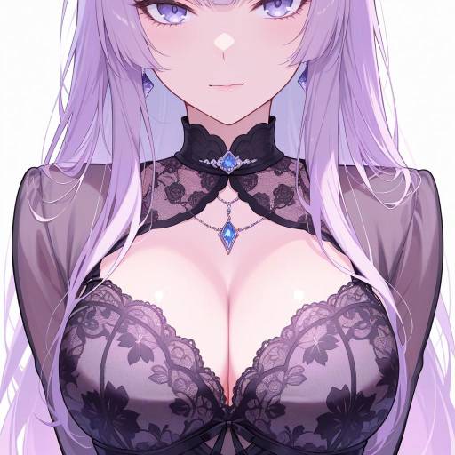 Elegant Woman in Sheer Neo-Gothic Lingerie Elegant Woman in Sheer Neo-Gothic Lingerie