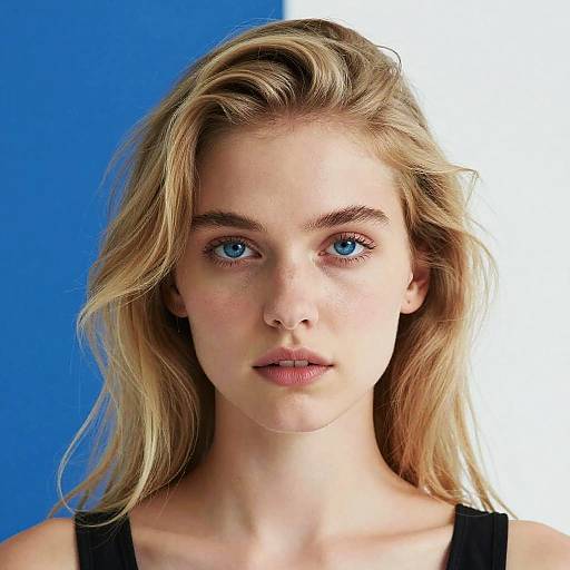 Dramatic Digital Portrait of Blonde Woman