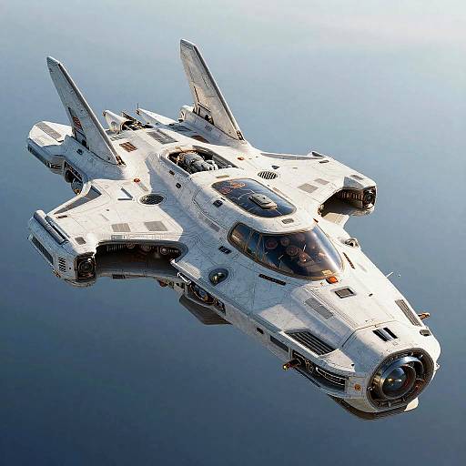 Futuristic Spaceship Inspired by Jim Burns