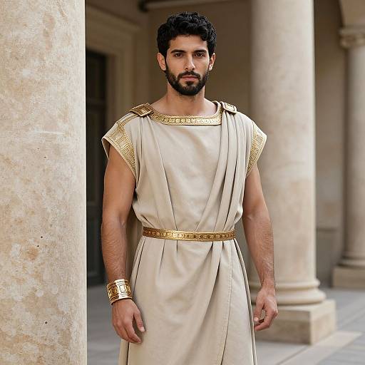 Realistic Roman Male Portrait