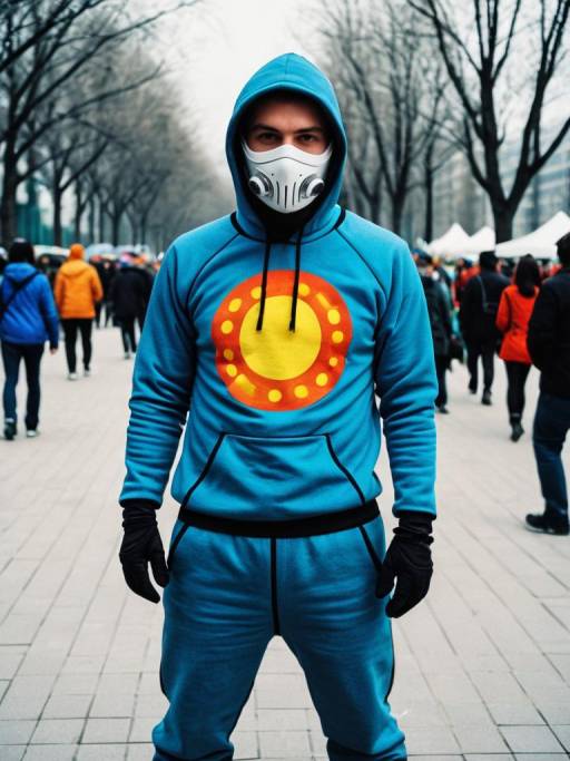 Outdoor Portrait of Thermal Costume Cosplay