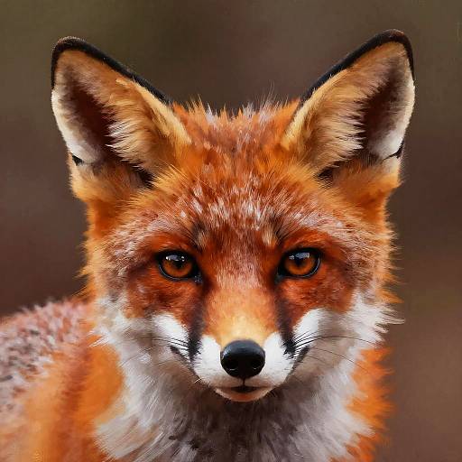 Vibrant Digital Fox Portrait