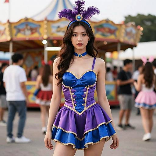 Woman in Carnival Attire
