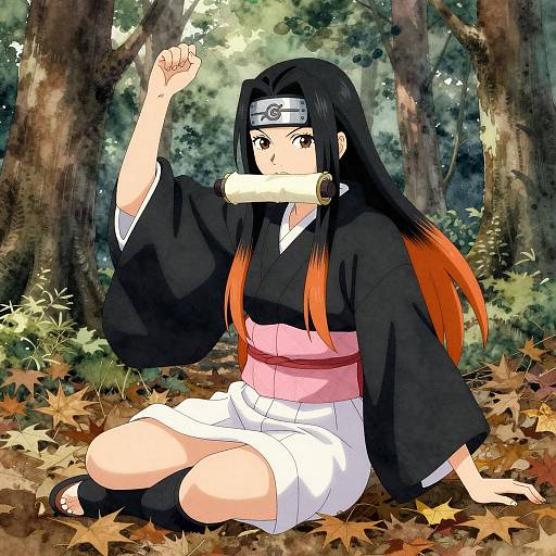 Enchanting Cosplay in a Forest Setting