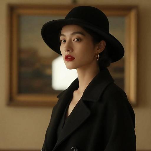 Dramatic Backlit Portrait in Warm Tones