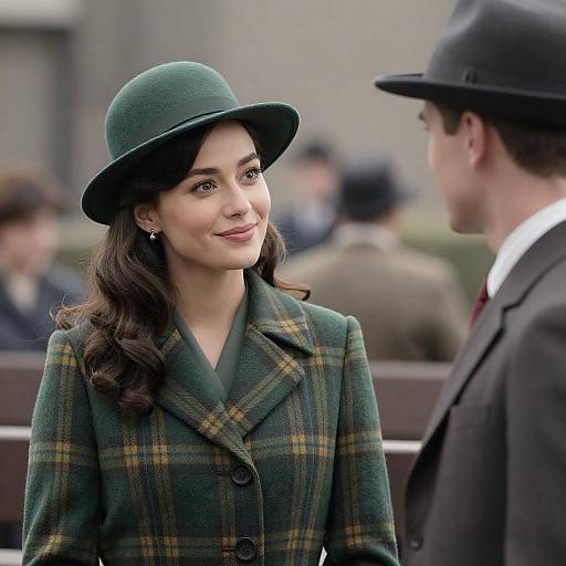 Vintage Couple Portrait in Nostalgic Setting