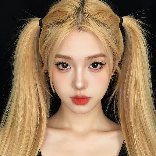 Stunning Close-Up of a Blonde Girl