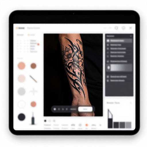 Online Tribal and Floral Tattoo Designer