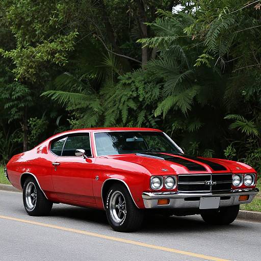 Classic Red 1970 Chevelle SS