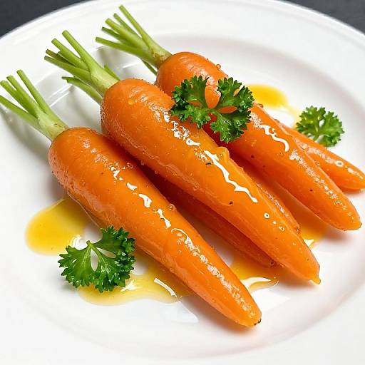 Glistening Baby Carrots with Parsley