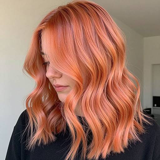 Vibrant Sunset Hair Color Portrait