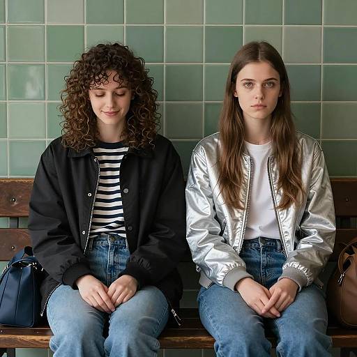 Serious and Smile: A Bench Encounter