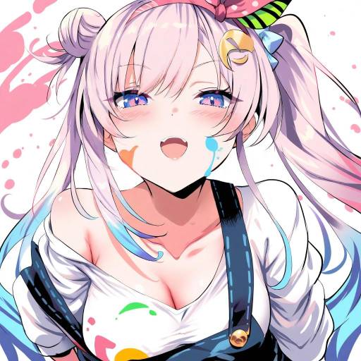 Illustration of Airani iofifteen (1st costume), hololive in the style of Shiranagi