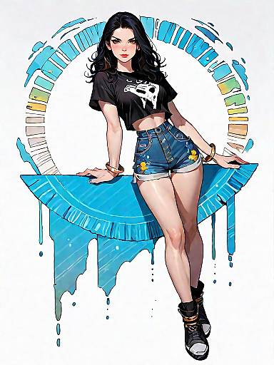 Stylish Casual Street Look of a Woman