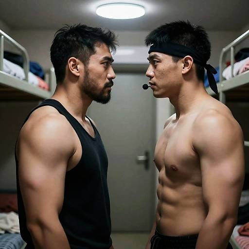 Intense Portrait of Muscular Men